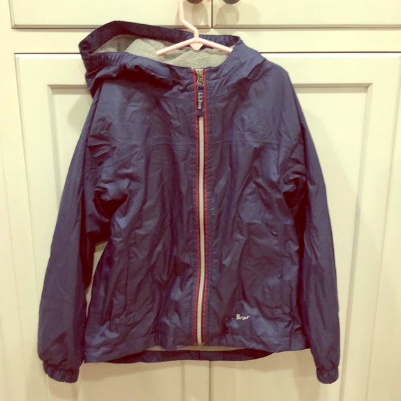 LLBean fleece lined rain coat waterproof - Picture 1 of 7